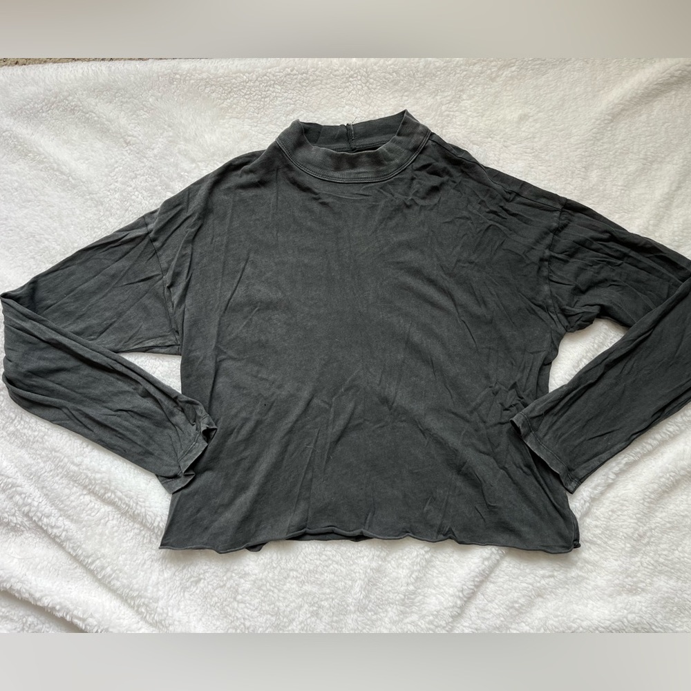 Aerie Cropped Mock Neck long sleeve